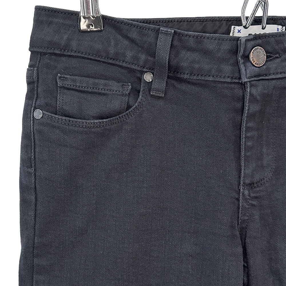 PAIGE Skyline Skinny Ankle Jeans • 29 • black • low‎ rise, minimalist, edgy - Picture 9 of 9